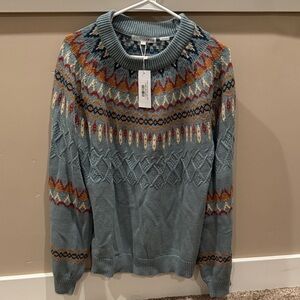 Baltic Born Multicolor Patterned Crewneck Sweater